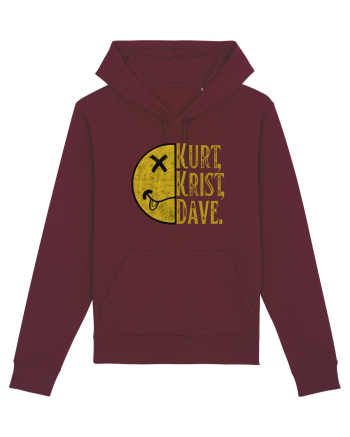Nirvana 90'S Grunge Burgundy