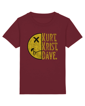 Nirvana 90'S Grunge Burgundy
