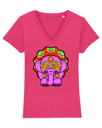 Trippy Pink Elephant  Raspberry
