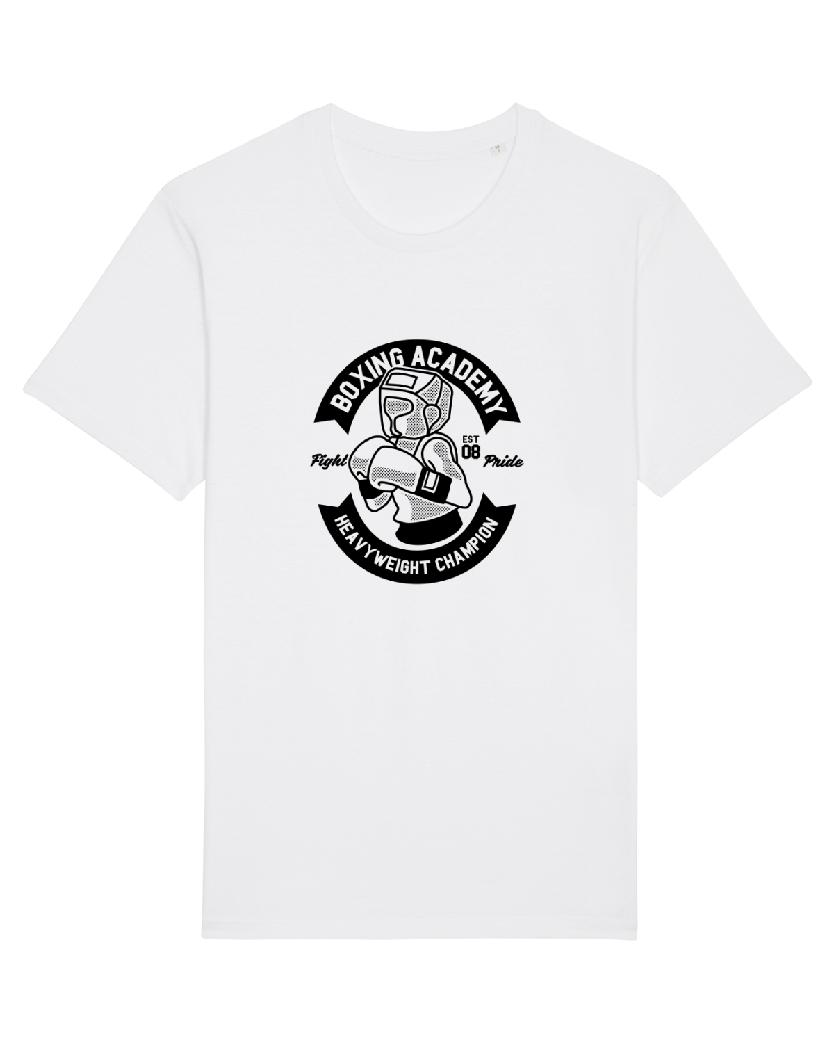 Tricou mânecă scurtă Unisex Rocker White