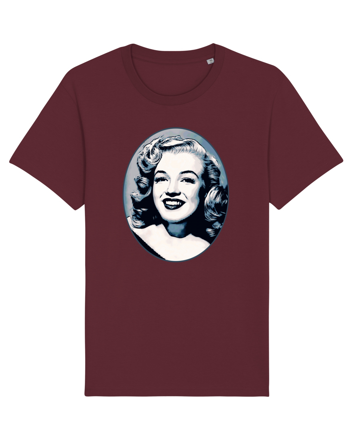 Tricou mânecă scurtă Unisex Rocker Burgundy