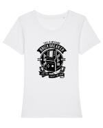 Tetris Black Tricou mânecă scurtă guler larg fitted Damă Expresser