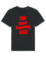 Time heals/Smoking kills Tricou mânecă scurtă Unisex Rocker
