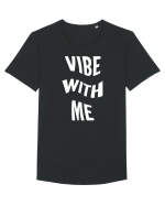 Vibe with me Tricou mânecă scurtă guler larg Bărbat Skater