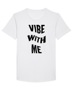 Vibe with me Tricou mânecă scurtă guler larg Bărbat Skater