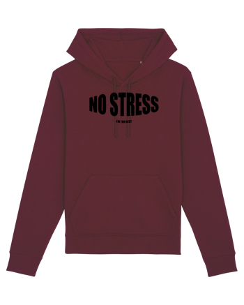 No stress/I'm the best Burgundy