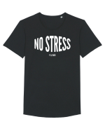 No stress/I'll pass Tricou mânecă scurtă guler larg Bărbat Skater