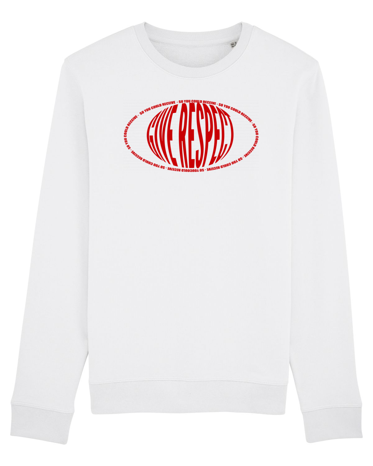 Bluză mânecă lungă Unisex Rise White