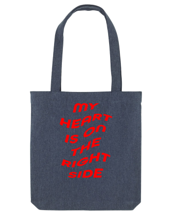 My heart is on the right side Midnight Blue