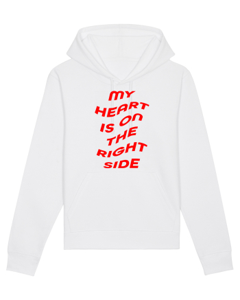 My heart is on the right side White