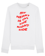My heart is on the right side Bluză mânecă lungă Unisex Rise