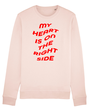 My heart is on the right side Candy Pink