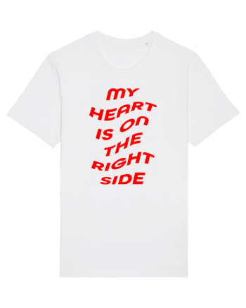 My heart is on the right side White