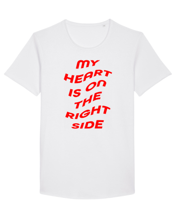My heart is on the right side White