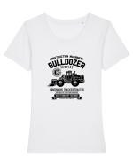Buldozer Black Tricou mânecă scurtă guler larg fitted Damă Expresser