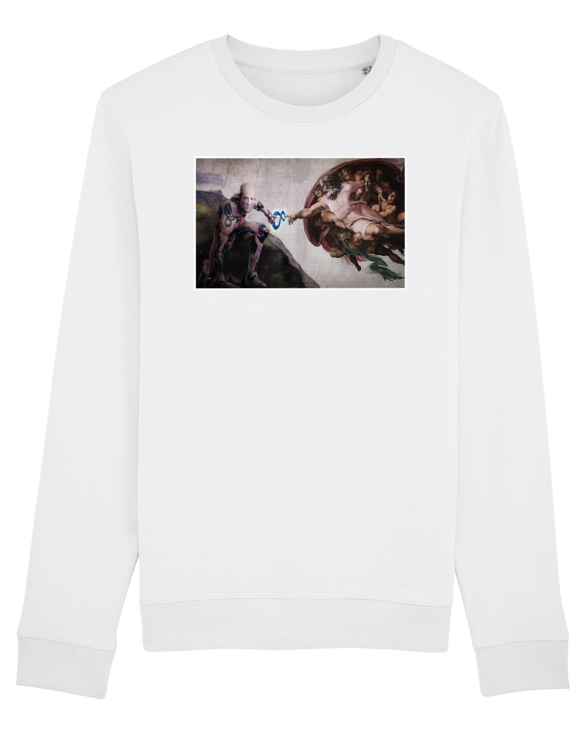 Bluză mânecă lungă Unisex Rise White