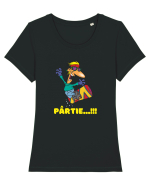 Pârtie... Incepător! Feriți-vă!Snowboarding Tricou mânecă scurtă guler larg fitted Damă Expresser
