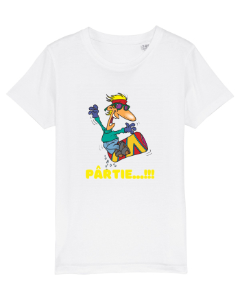 Pârtie... Incepător! Feriți-vă!Snowboarding White