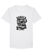 Burger Black Tricou mânecă scurtă guler larg Bărbat Skater
