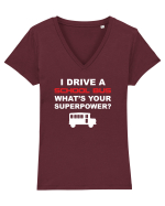 DRIVER Tricou mânecă scurtă guler V Damă Evoker