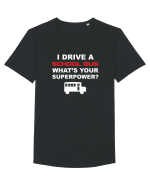 DRIVER Tricou mânecă scurtă guler larg Bărbat Skater