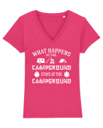 CAMP Tricou mânecă scurtă guler V Damă Evoker