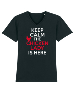 CHICKEN LADY Tricou mânecă scurtă guler V Bărbat Presenter