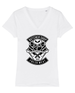 Butcher Shop Black Tricou mânecă scurtă guler V Damă Evoker