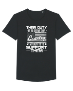 COUNTRY Tricou mânecă scurtă guler larg Bărbat Skater