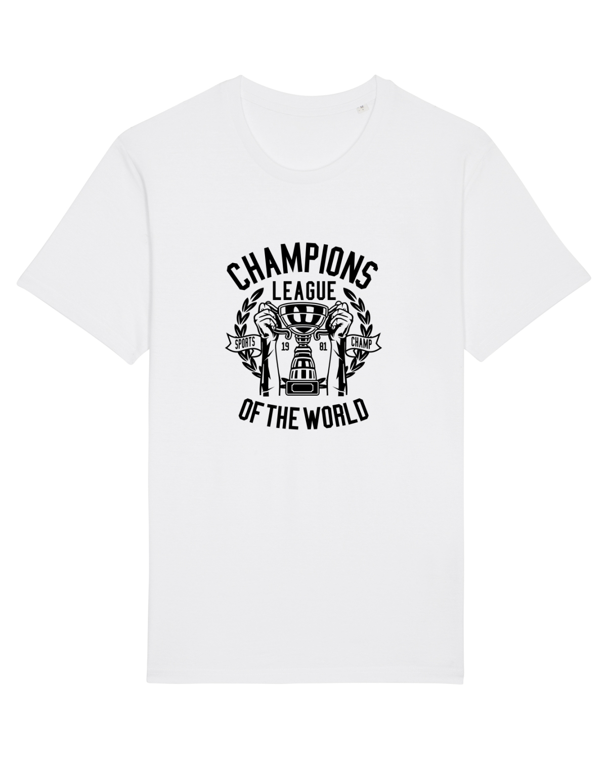 Tricou mânecă scurtă Unisex Rocker White