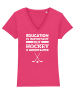 HOCKEY Tricou mânecă scurtă guler V Damă Evoker