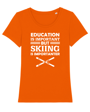 SKIING Bright Orange