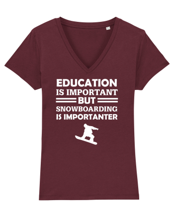 SNOWBOARDING Burgundy