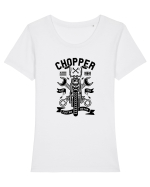 Chopper Custom Black Tricou mânecă scurtă guler larg fitted Damă Expresser