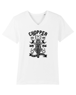 Chopper Custom Black Tricou mânecă scurtă guler V Bărbat Presenter