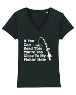 FISHING Tricou mânecă scurtă guler V Damă Evoker