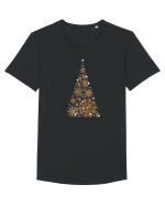 Brad de craciun Tricou mânecă scurtă guler larg Bărbat Skater