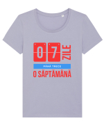 7 Zile pana trece o saptamana Tricou mânecă scurtă guler larg fitted Damă Expresser