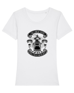 Coffee Grinder Black Tricou mânecă scurtă guler larg fitted Damă Expresser