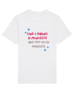 Cine-i harnic si munceste n-are tot ce isi doreste Tricou mânecă scurtă Unisex Rocker