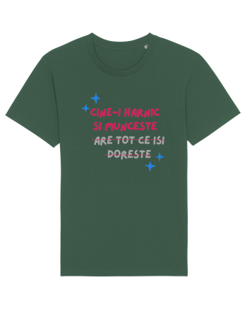 Cine-i harnic si munceste n-are tot ce isi doreste Bottle Green