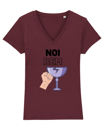 Noi bem, spargem pahare Burgundy