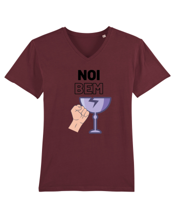Noi bem, spargem pahare Burgundy