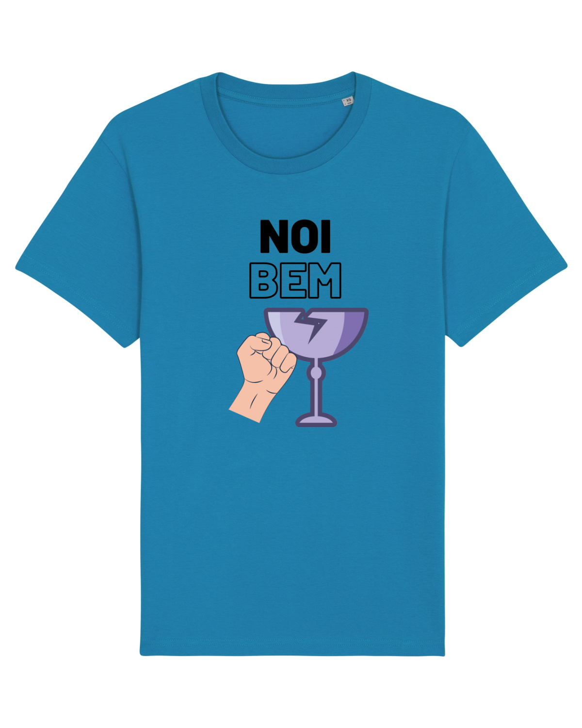 Tricou mânecă scurtă Unisex Rocker Azur