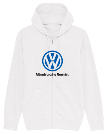 VW. Mândru că-s Român White