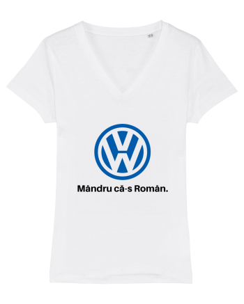 VW. Mândru că-s Român White
