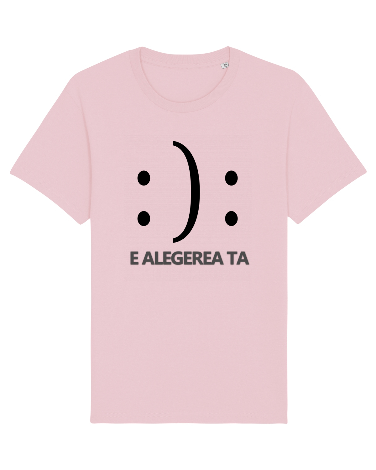 Tricou mânecă scurtă Unisex Rocker Cotton Pink