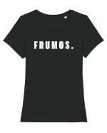 Frumos Tricou mânecă scurtă guler larg fitted Damă Expresser