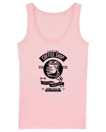 Coffee Shop Black Cotton Pink
