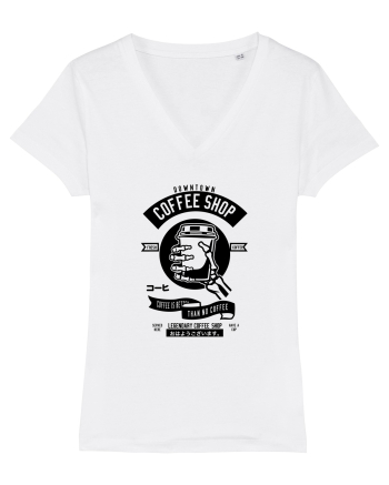 Coffee Shop Black White
